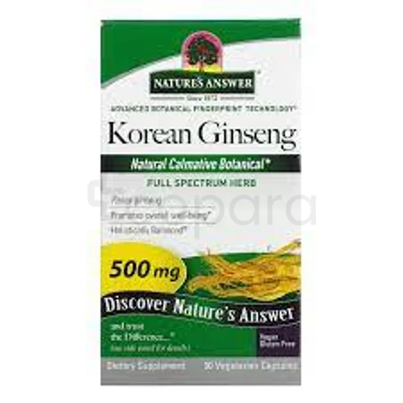 NATURE'S ANSWER KOREAN GINSENG BOITE DE 50 COMPRIMES