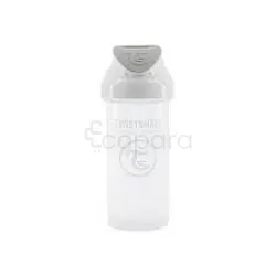 TWISTSHAKE STRAW CUP +6MOIS WHITE 360ML