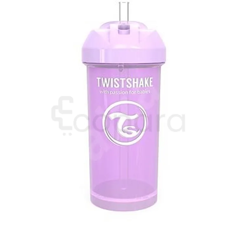 TWISTSHAKE STRAW CUP +6MOIS PURPLE 360ML