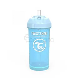 TWISTSHAKE STRAW CUP +6MOIS BLUE 360ML