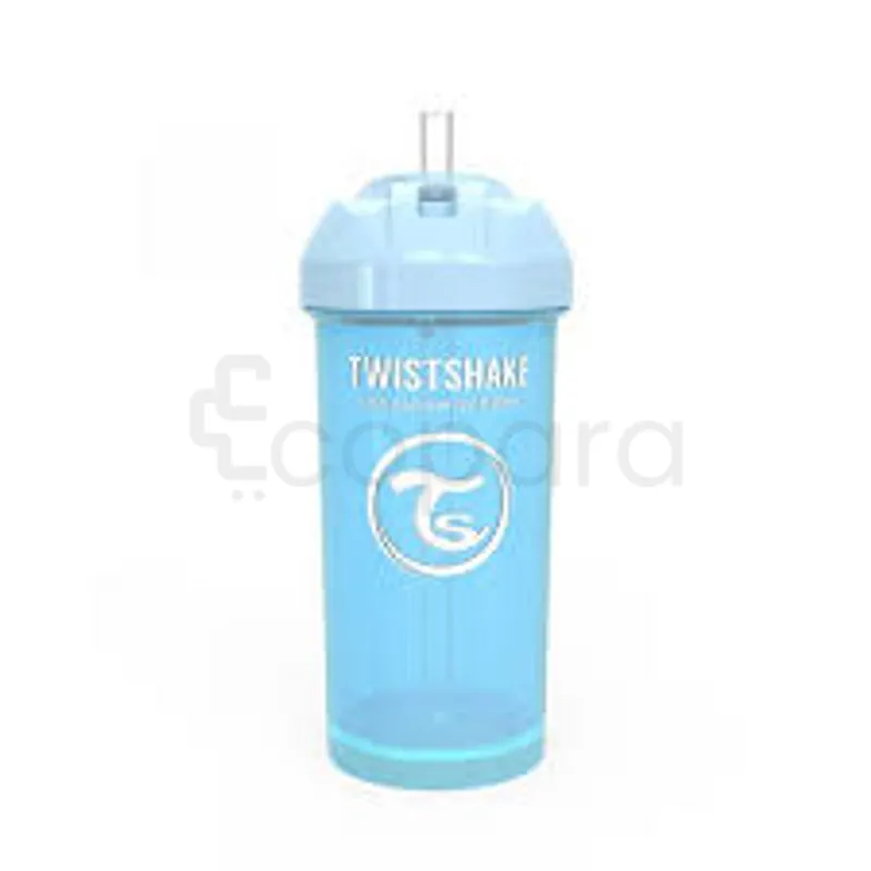 TWISTSHAKE STRAW CUP +6MOIS BLUE 360ML