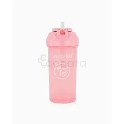 TWISTSHAKE STRAW CUP +6MOIS PINK 360ML
