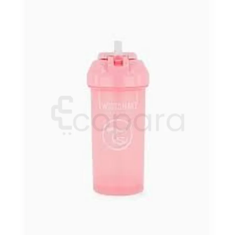 TWISTSHAKE STRAW CUP +6MOIS PINK 360ML