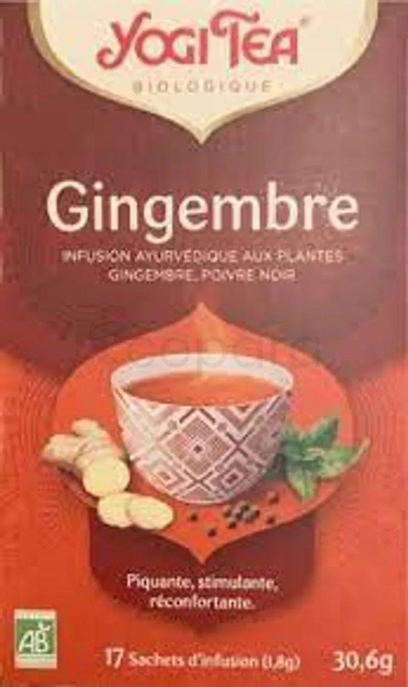 YOGI TEA GINGEMBRE BOITE DE 17 SACHETS