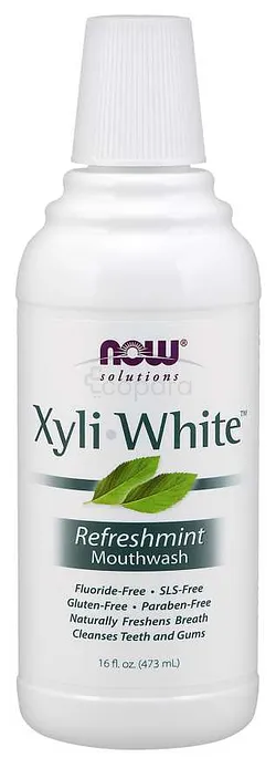 NOW SOLUTIONS XYLI WHITE REFRESHMINT BAIN DE BOUCHE 473ML