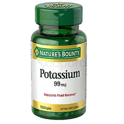 NATURE'S BOUNTY POTASSIUM 99MG BOITE DE 100 CAPSULES