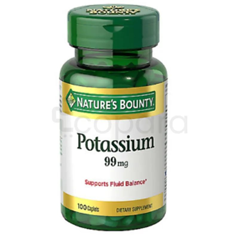 NATURE'S BOUNTY POTASSIUM 99MG BOITE DE 100 CAPSULES