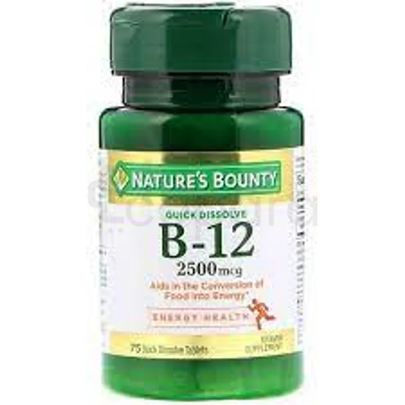 NATURE'S BOUNTY B-12 2500MCG BOITE DE 75 COMPRIMES