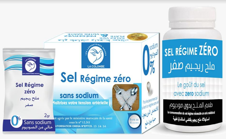 LA COLOMBE SEL REGIME ZERO SANS SODIUM BOITE DE 30 SACHETS