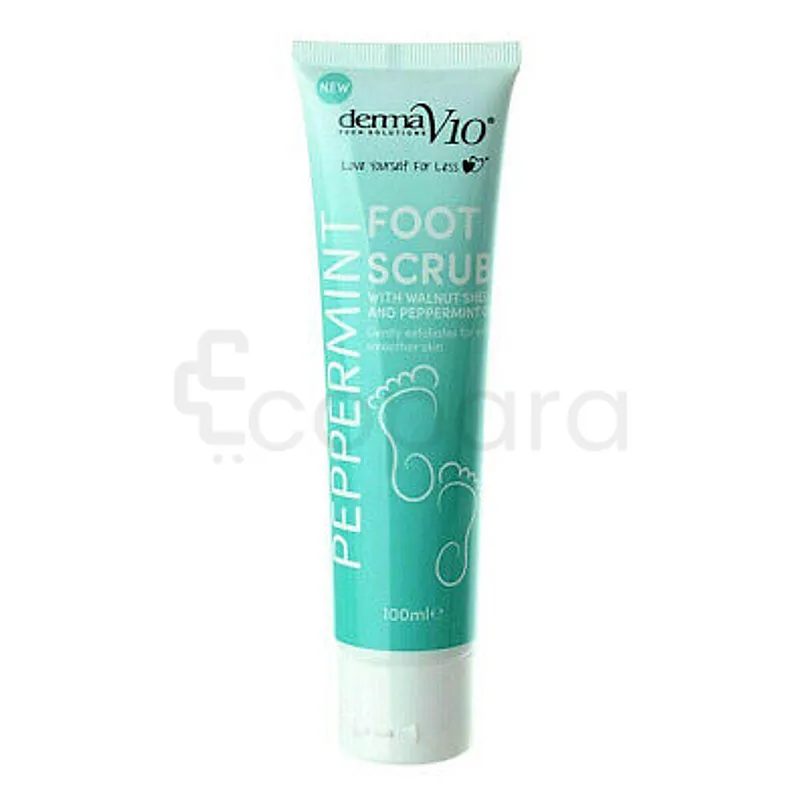 DERMAV10 FOOT SCRUB PEPPERMINT 100ML