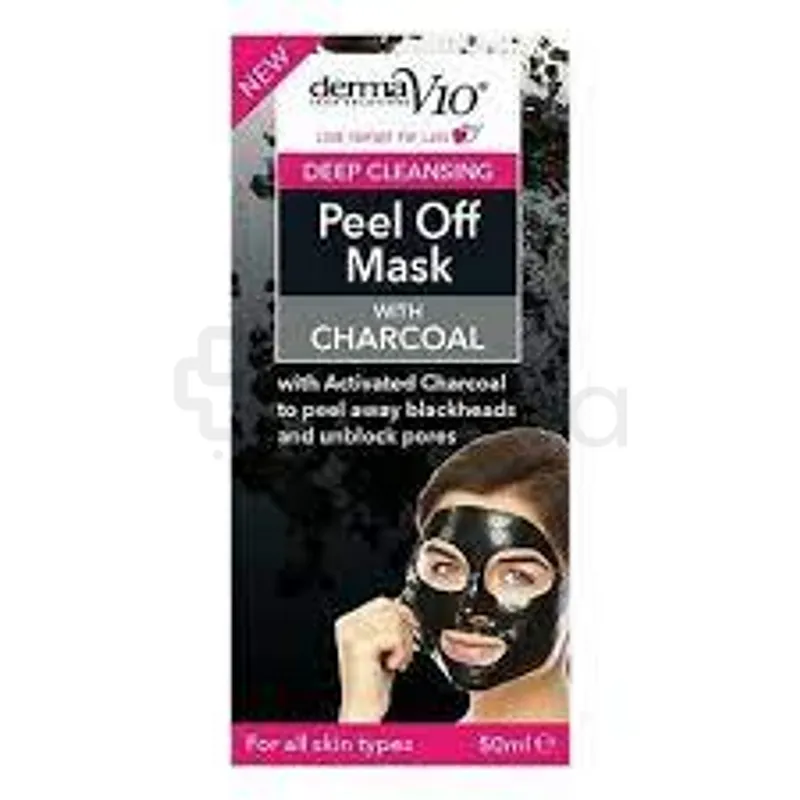 DERMAV10 PEEL OFF MASK WITH CHARCOAL 50ML