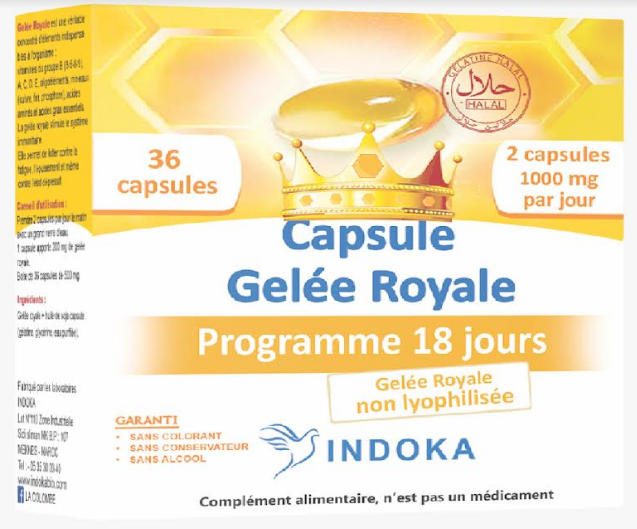 GELETONIC GELEE ROYALE IMMUNITE ET PROTECTION BOITE DE 36 CAPSULES