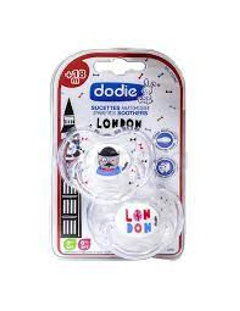 DODIE SUCETTES ANATOMIQUES SYMETRIC SOOTHERS +18MOIS LONDON A90 BOITE DE 2
