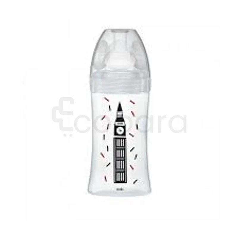 DODIE BIBERON SENSATION ANTI-COLIQUE VERRE TETINE PLATE LONDON 270ML