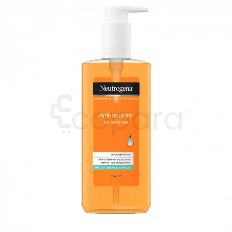 NEUTROGENA ANTI-BOUTONS GEL NETTOYANT PEAUX A TENDANCE ACNEIQUE 200ML