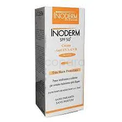 INODERM CREME SOLAIRE TRES HAUTE PROTECTION 50+SPF TEINTE CLAIRE 50ML