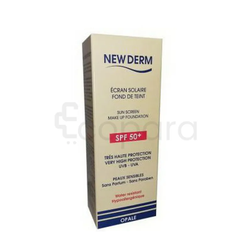 NEW DERM ECRAN SOLAIRE FOND DE TEINT SPF50+ 50ML OPALE