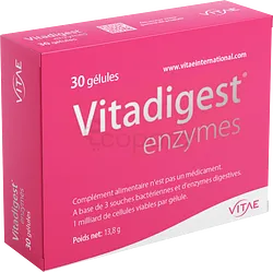 VITADIGEST ENZYMES BOITE DE 30 GELULES