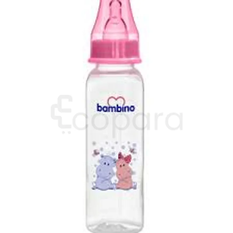 BAMBINO BIBERON EN PLASTIQUE 250ML REFERENCE T 019