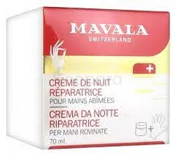 MAVALA CREME DE NUIT REPARATRICE POUR MAINS ABIMEES 70ML + TROUSSE OFFERTE REFERENCE 989224F