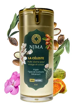 NJMA LA CELESTE HUILE SECHE POUR VISAGE ET CORPS 15ML