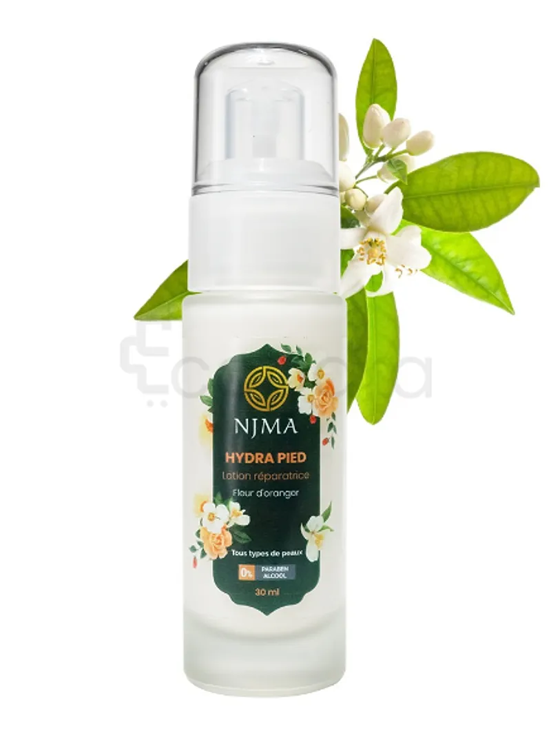 NJMA HYDRA PIEDS LOTION REPARATRICE A LA FLEUR D'ORANGER 30ML