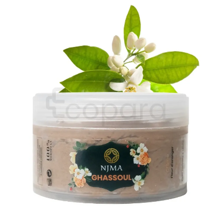 NJMA CREME DE GHASSOUL A LA FLEUR D’ORANGER 200ML