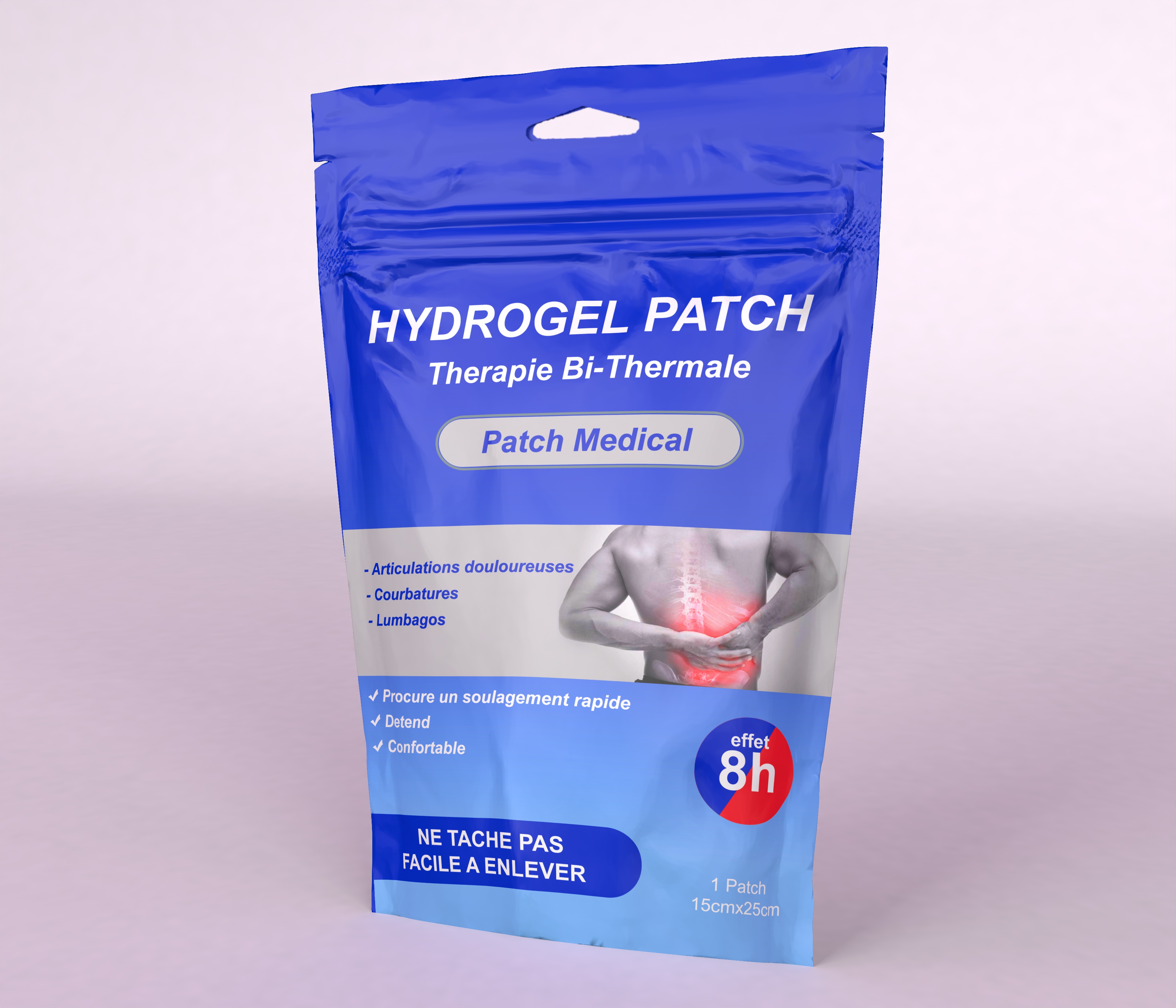 HYDROGEL PATCH 15CM*25CM BOITE DE 5