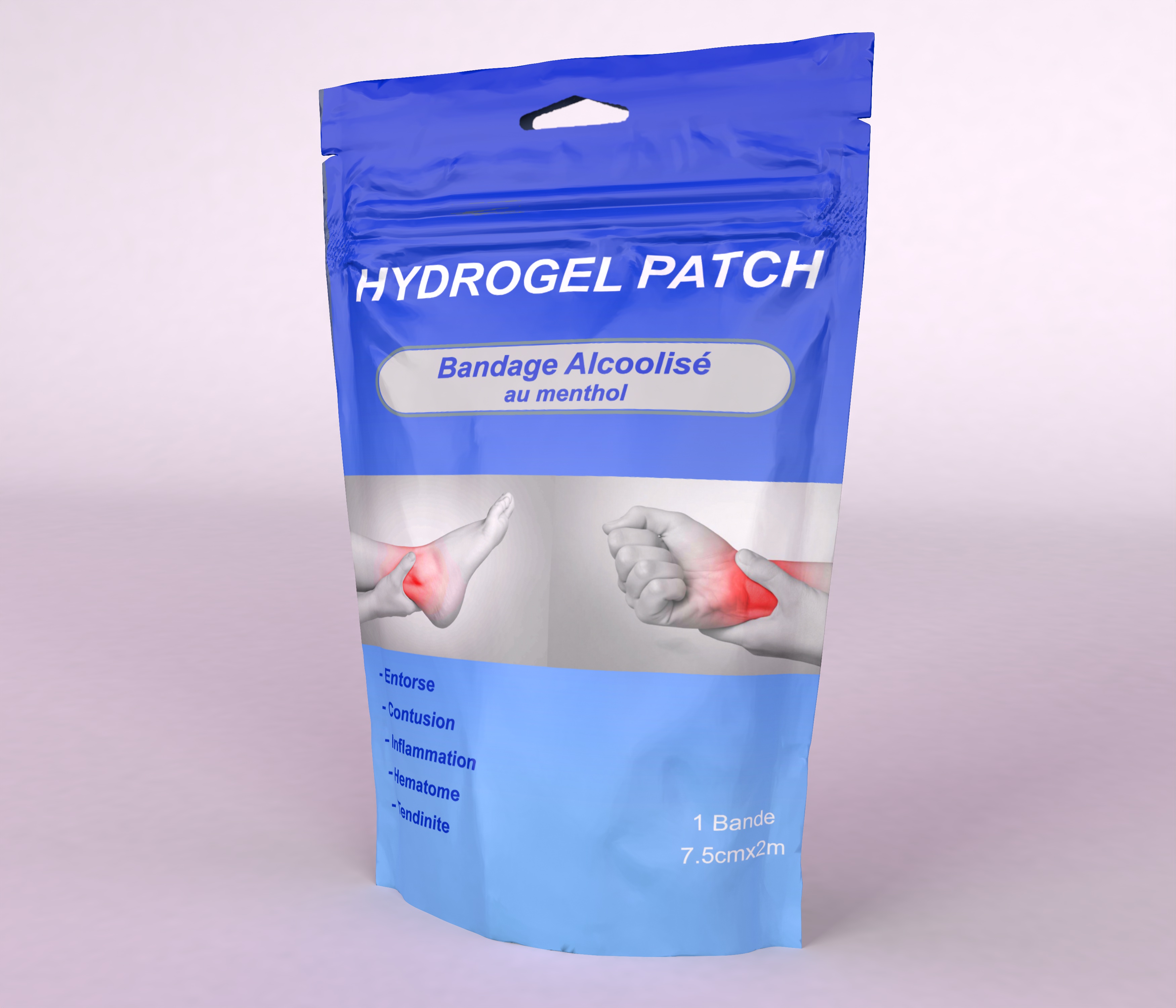 HYDROGEL PATCH BANDAGE ALCOOLISE 7.5CM*2M