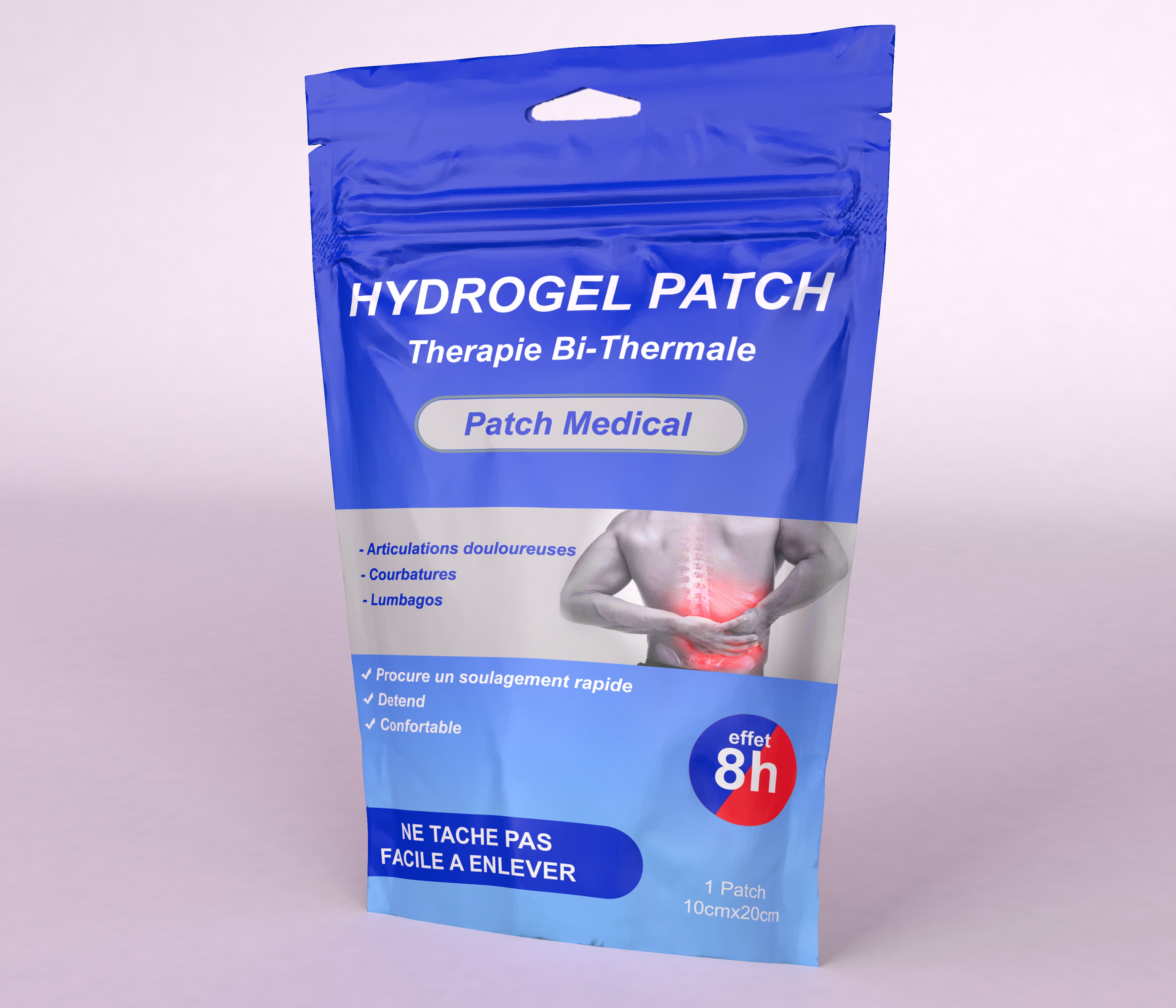 HYDROGEL PATCH 10CM*20CM BOITE DE 5