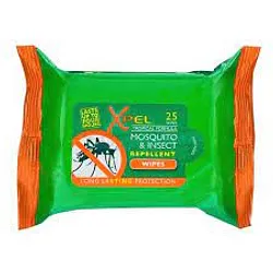 XPEL MOSQUITO & INSECT WIPES BOITE DE 25