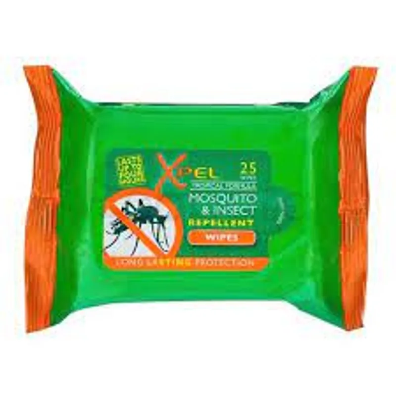 XPEL MOSQUITO & INSECT WIPES BOITE DE 25