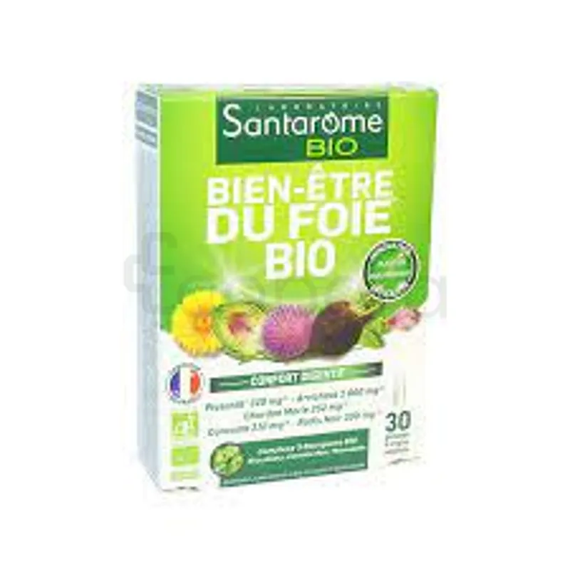 SANTAROME BIO BIEN ETRE DU FOIE BIO BOITE DE 30 GELULES