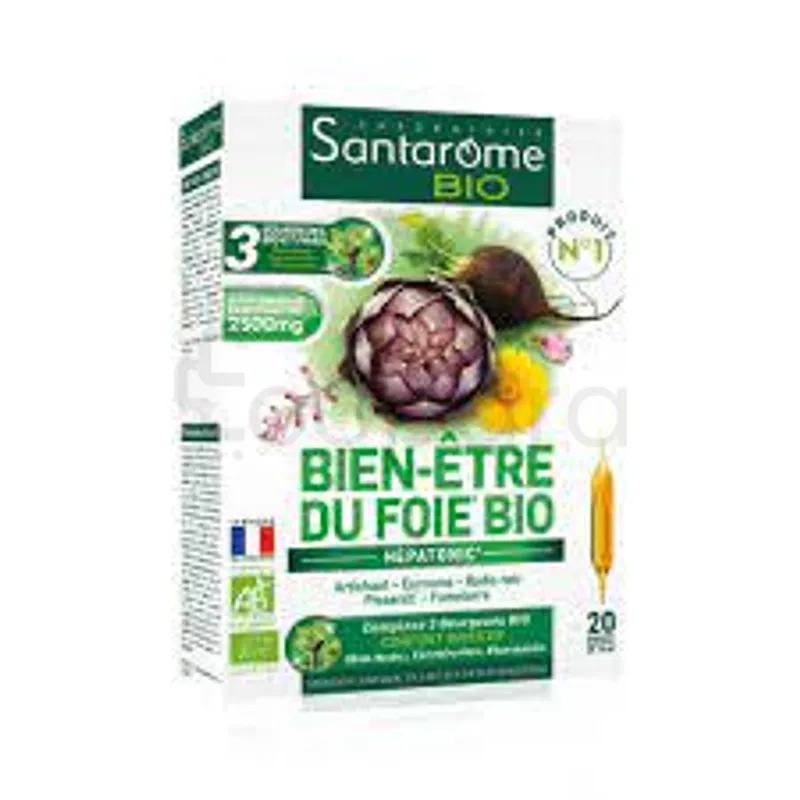 SANTAROME HEPATONIC BIO BOITE DE 20 AMPOULES