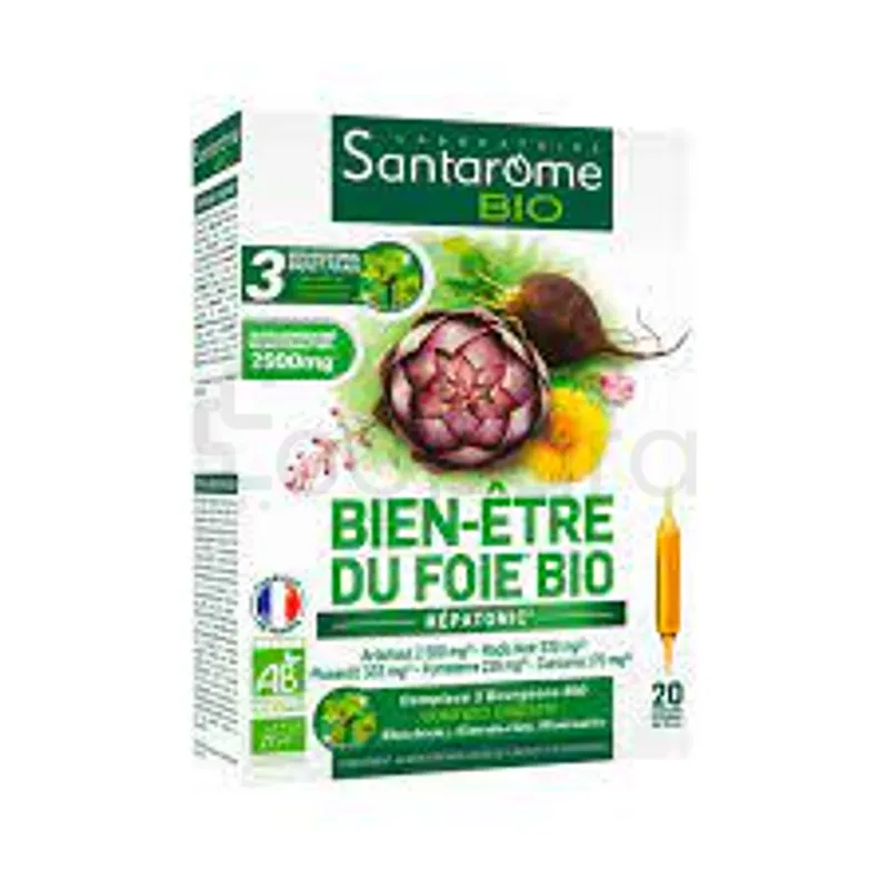 SANTAROME BIO BIEN-ETRE DU FOIE B20 AMPOULES DE 10ML
