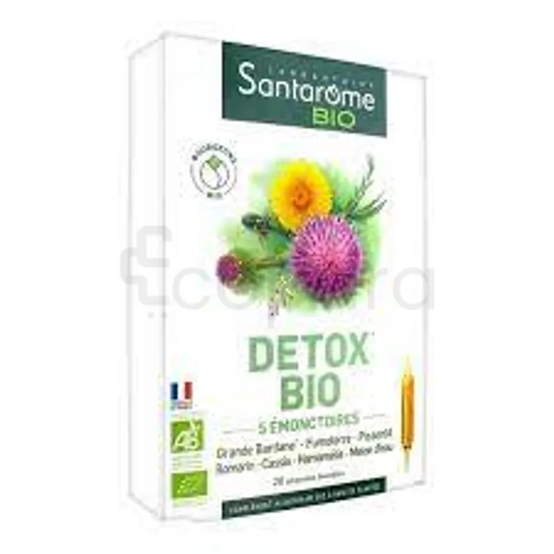 SANTAROME BIO DETOX BIO BOITE DE 20 AMPOULES DE 10ML