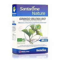 SANTAROME NATURE GINKGO BILOBA BIO BOITE DE 20 AMPOULES