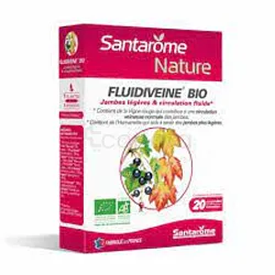 SANTAROME FLUIDIVEINE BIO 20 AMPOULES