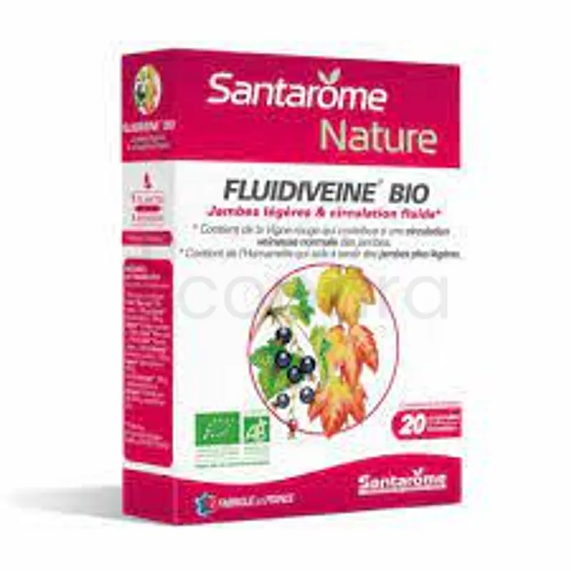 SANTAROME FLUIDIVEINE BIO 20 AMPOULES