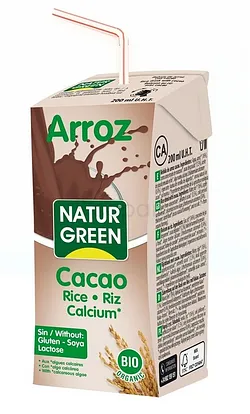 NATURGREEN BOISSON AU RIZ CACAO 200ML