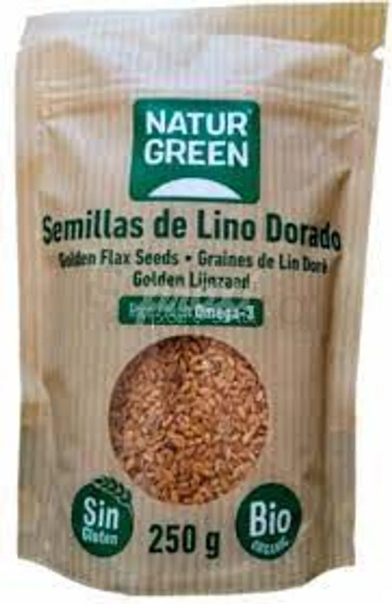 NATURGREEN SEMILLAS DE LINO DORADO GRAINES DE LIN DORE 250G