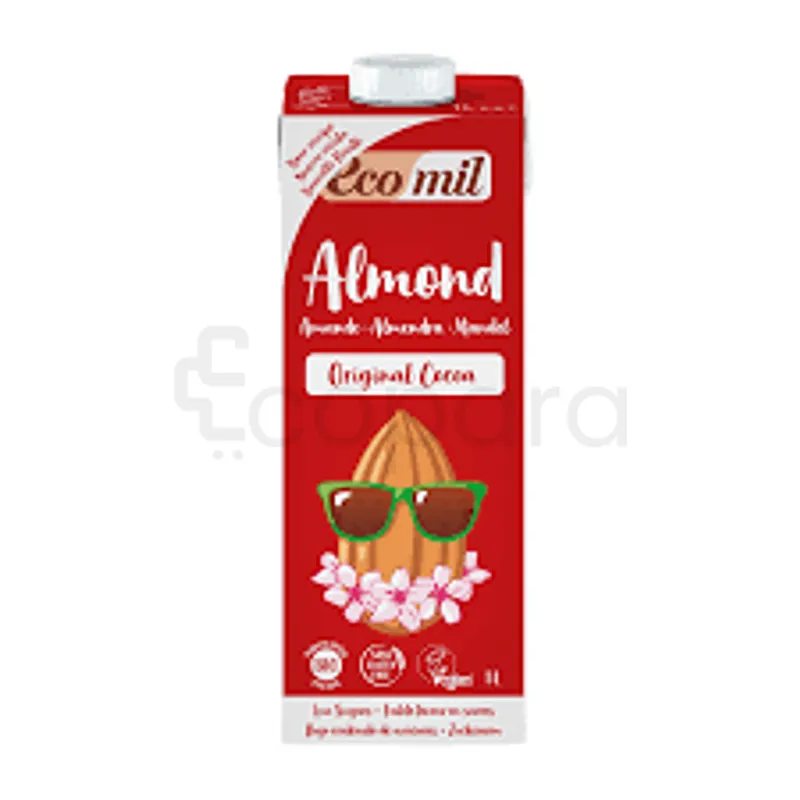 ECOMIL LAIT D'AMANDE AU CACAO ET AGAVE 1L