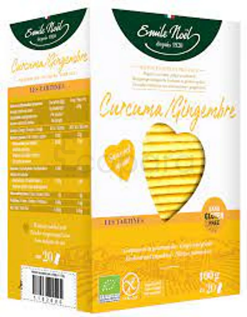 EMILE NOEL TARTINE CURCUMA GINGEMBRE SANS GLUTEN 100G