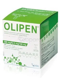 OLIPEN ST 500MG/62.5MG/100MG BOITE DE 16 SACHETS