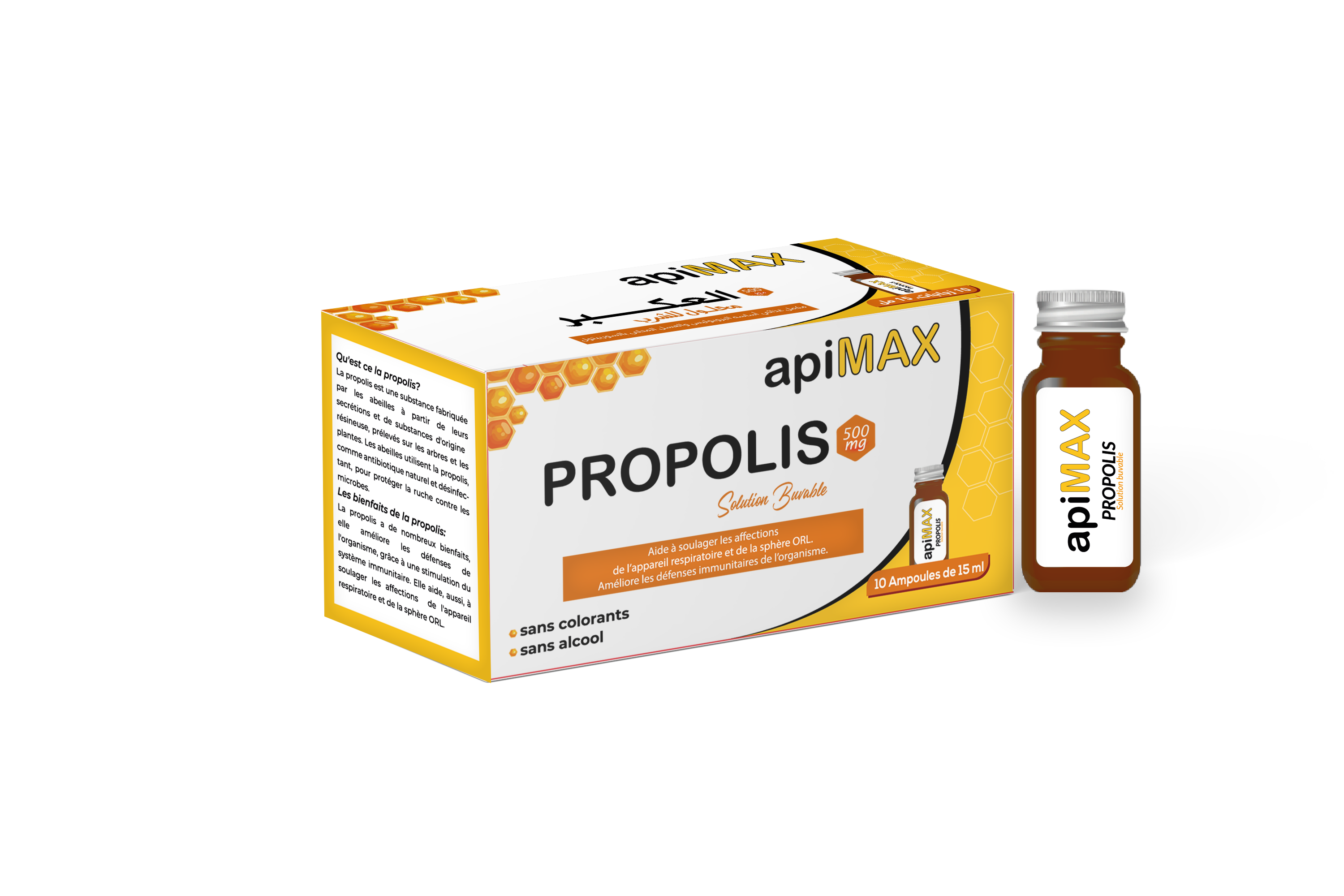 APIMAX PROPOLIS SOLUTION BUVABLE 10*15ML