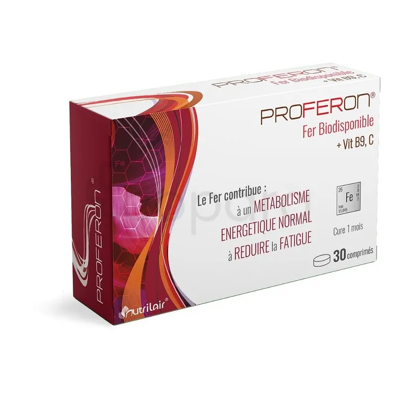 PROFERON FER BIODISPONIBLE 15G BOITE DE 30 COMPRIMES
