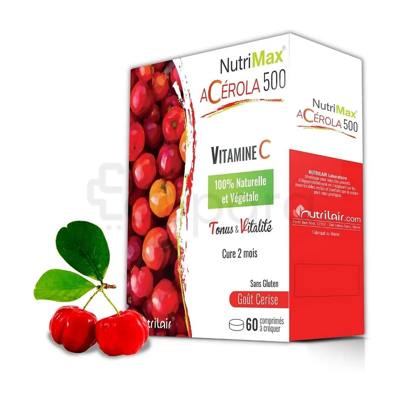 NUTRIMAX ACEROLA 500MG BOITE DE 60 COMPRIMES