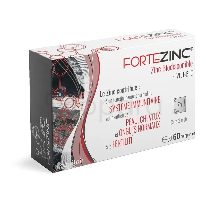 NUTRIMAX FORTEZINC 30G BOITE DE 60 COMPRIMES