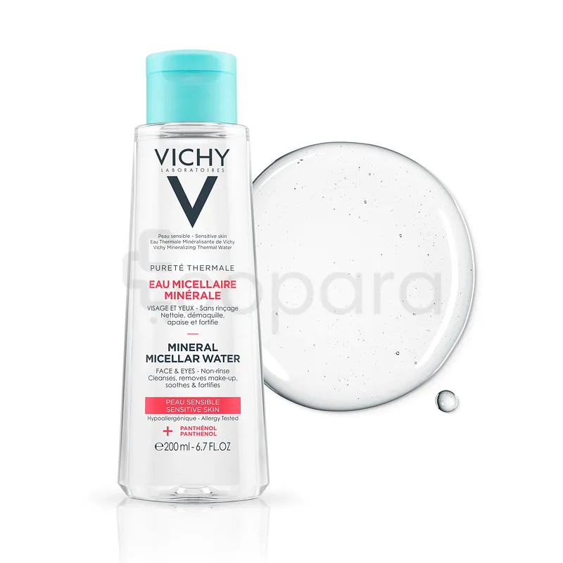 VICHY PURETE THERMALE EAU MICELLAIRE MINERALE PEAU SENSIBLE 200ML