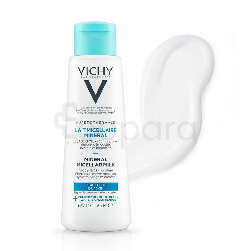 VICHY PURETE THERMALE LAIT MICELLAIRE MINERAL PEAU SECHE 200ML